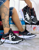 Tenis On Cloud Negro Rojo Caballero
