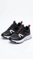 Tenis On Cloud Negro Rojo Caballero