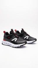 Tenis On Cloud Negro Rojo Caballero